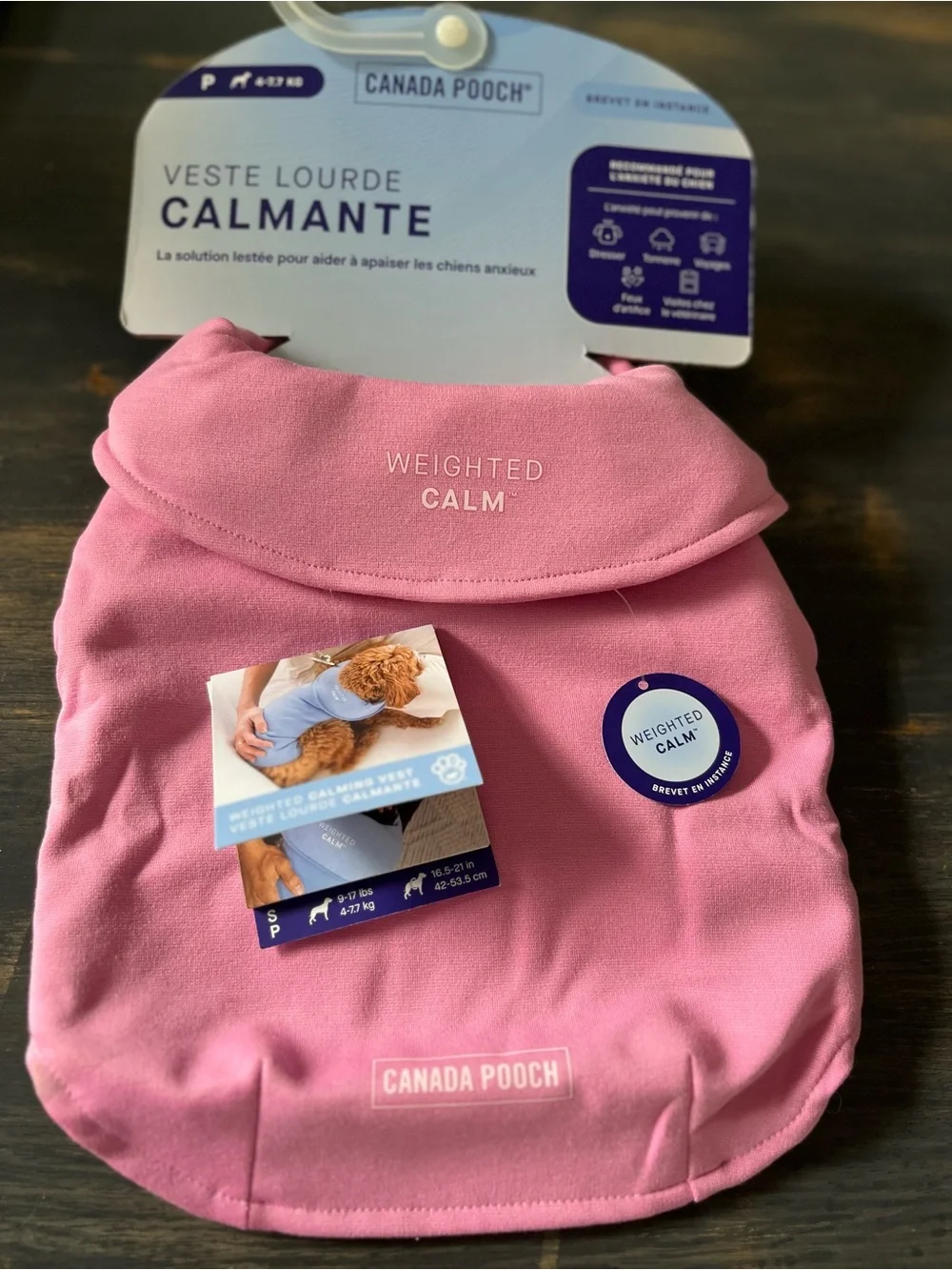 Canada Pooch Weighted Calm Vest - Pink